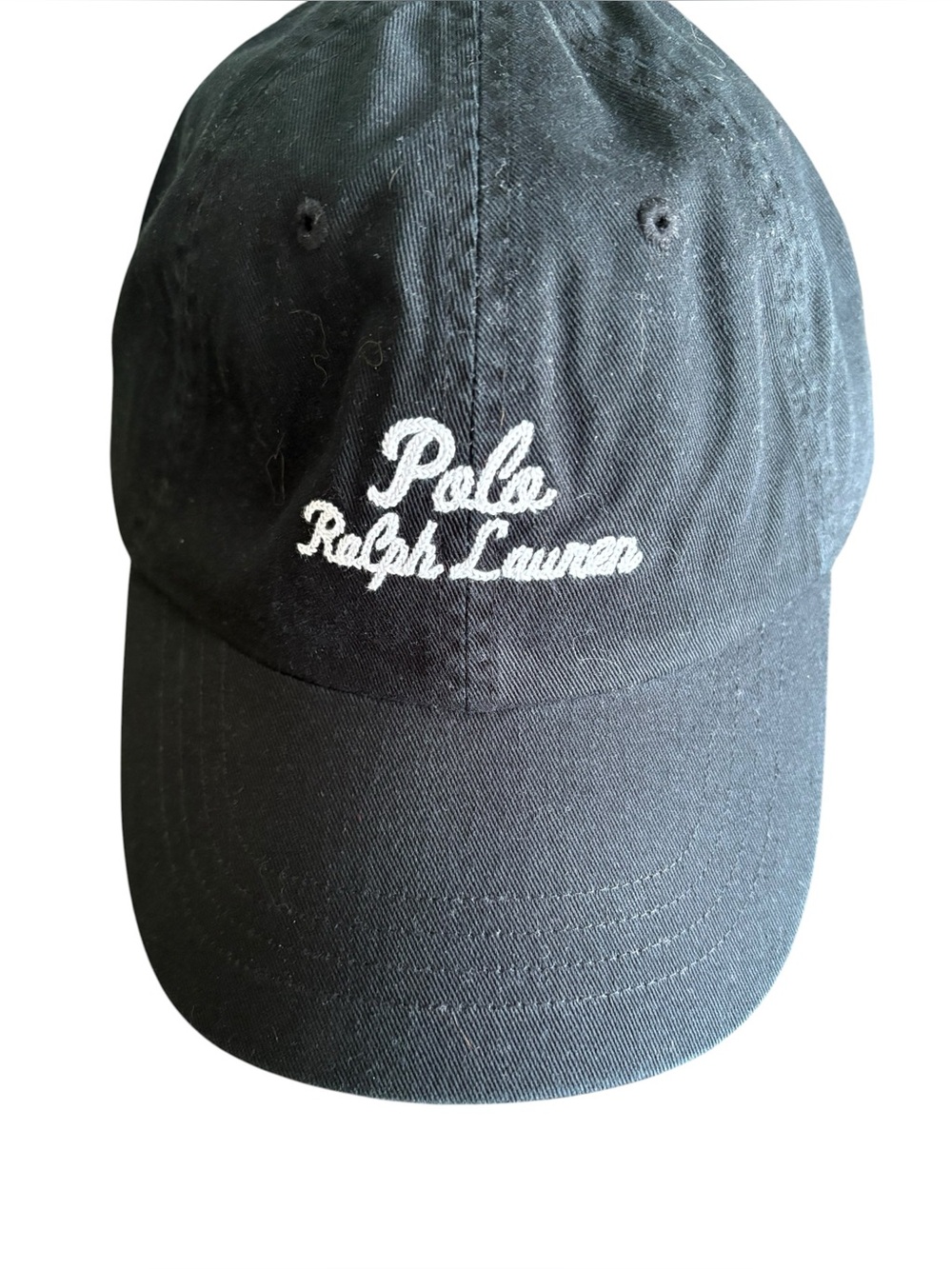 NWT Polo Ralph Lauren Black Twill Baseball Cap OS